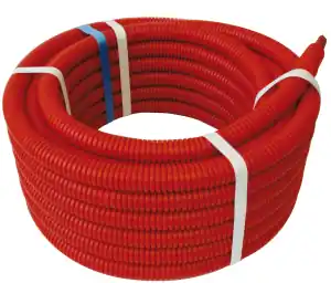 Tube PER pré-gainé rouge Ø16 L.50m Paiement Sécurisé