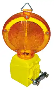 Produit De Marque Lampe de chantier LED clignotante - fonctionne avec pile 6V (non fournie)