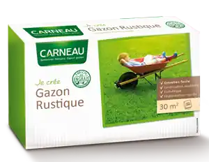Expédition Rapide Gazon rustique 1kg 30m² CARNEAU