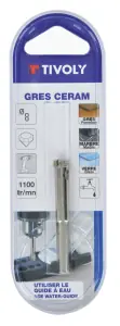 Foret diamant à eau Ø6 pour grès cérame queue hexagonale - usage courant Solde