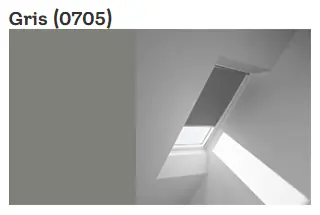 Store Velux Occultant Solaire DSL MK04 Gris pastel 0705S Satisfait Ou Remboursé