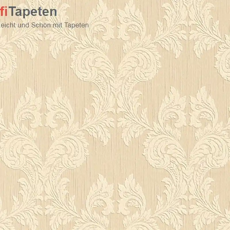 Nouvelle Collection A.S. Creation Tessuto 956302 papier peint intissé baroque 0.53 m x 10.05 m beige