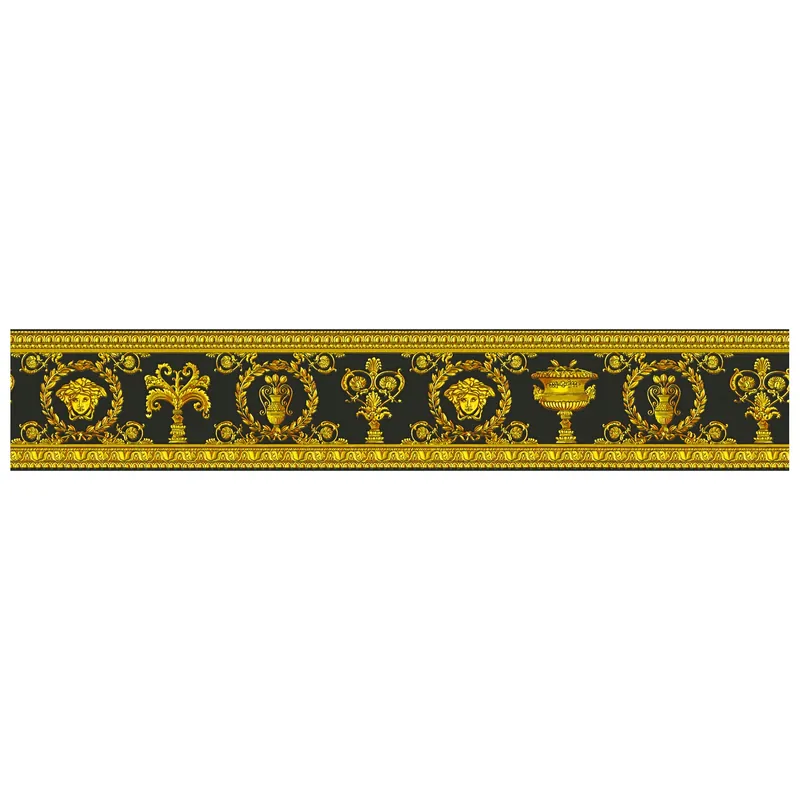 Acheter Direct A.S. Creation Versace 3 343051 frise en papier peint intissé 0.09 m x 5 m jaune