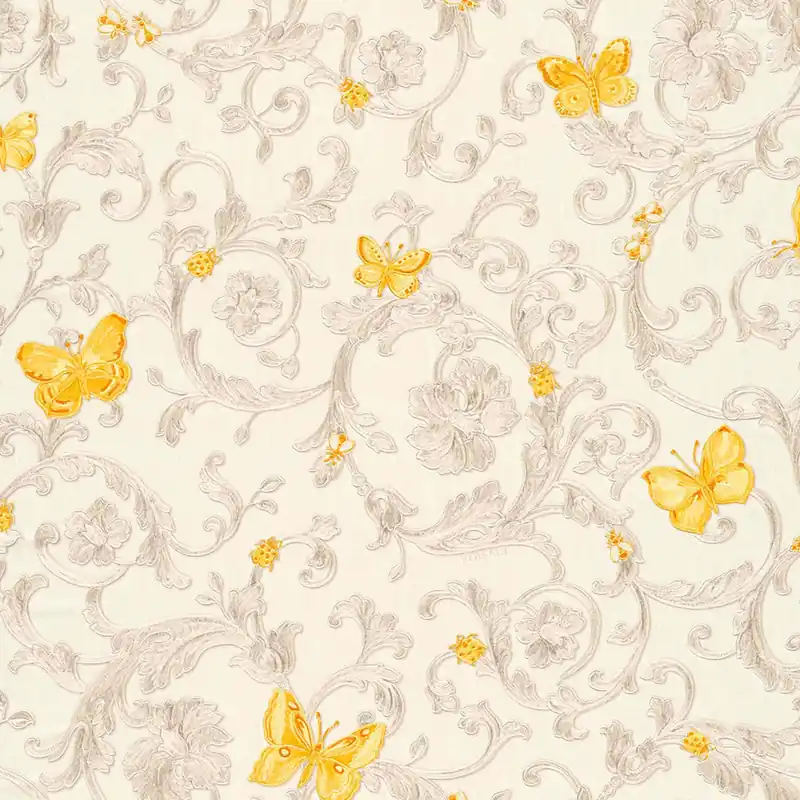 A.S. Creation Versace 3 343253 papier peint intissé vintage 0.70 m x 10.05 m écru Acheter En Ligne