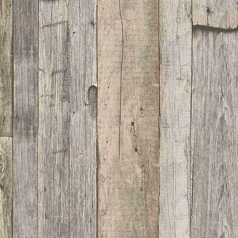 Jusqu'à Épuisement Des Stocks A.S. Creation Best of Wood‘n Stone 959312 papier peint bois intissé 0.53 m x 10.05 m beige