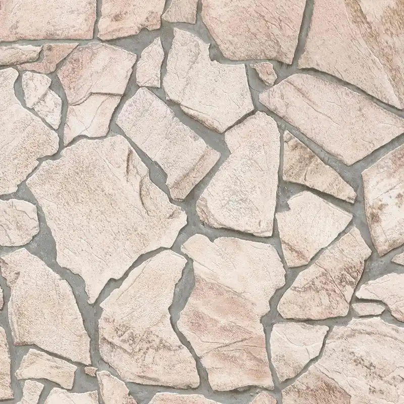 Usine Directe A.S. Creation Woodn Stone 927323 papier peint intissé pierre brique 0.53 m x 10.05 m beige