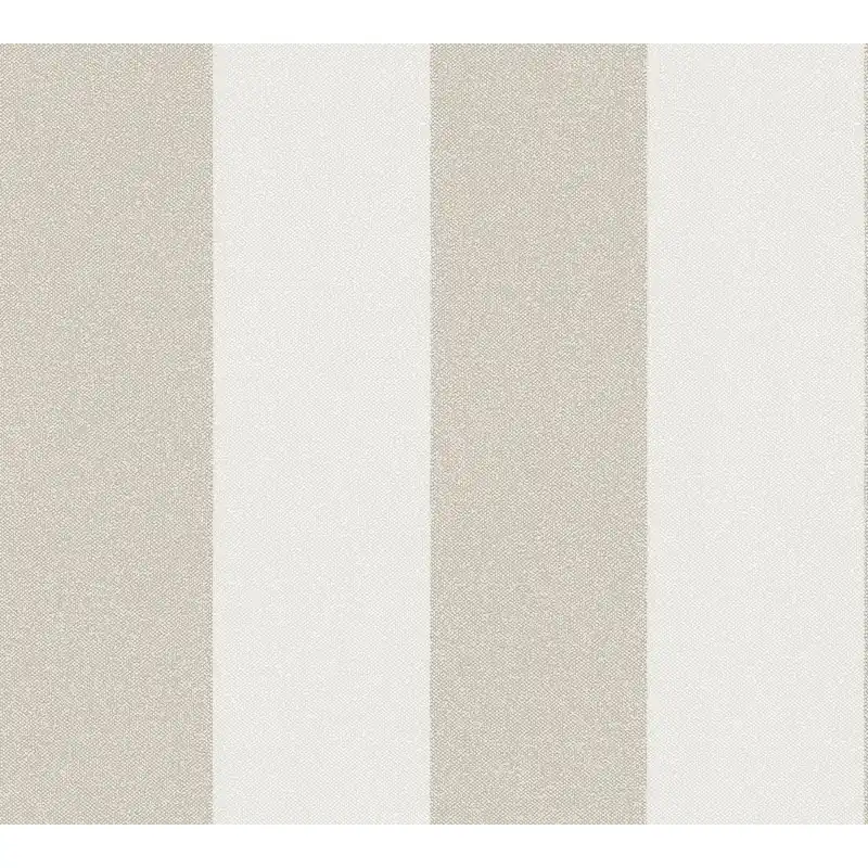 A.S. Creation New Elegance 375543 papier peint intissé à rayures 0.53 m x 10.05 m beige Haute Qualité