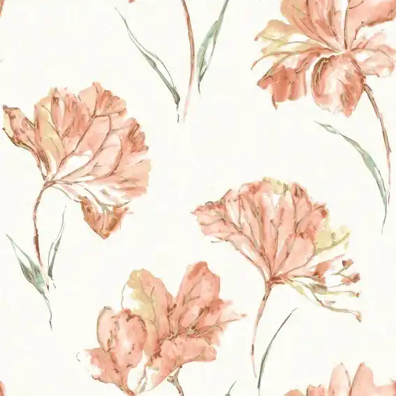 Holden Elements 90480 papier peint intissé floral 0.53 m x 10.05 m rouge Prix Réduit
