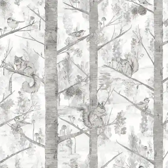 Holden Kaleidoscope 90612 papier peint intissé animaux 0.53 m x 10.05 m gris Petit Prix