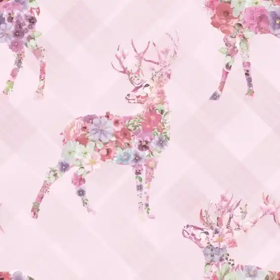 Commander Vite Holden Kaleidoscope 90621 papier peint intissé animaux 0.53 m x 10.05 m rose