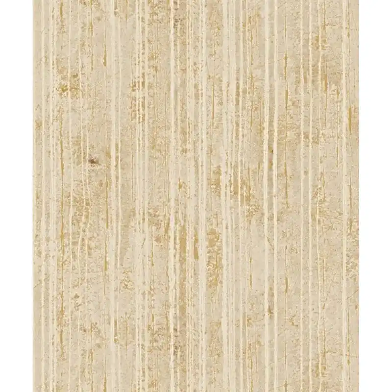 DesignID NATURAL FAUX 2 NF232093 papier peint intissé à rayures 0.53 m x 10.05 m jaune Certifié