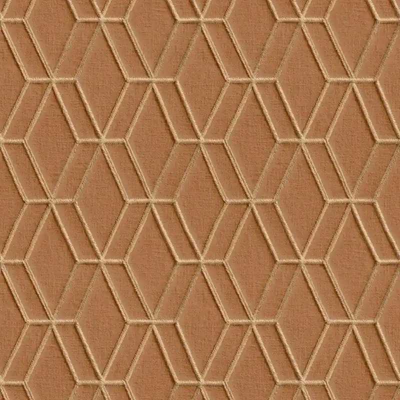 DesignID Wallstitch DE120065 papier peint intissé 3D 0.53 m x 10.05 m marron Dernière Chance