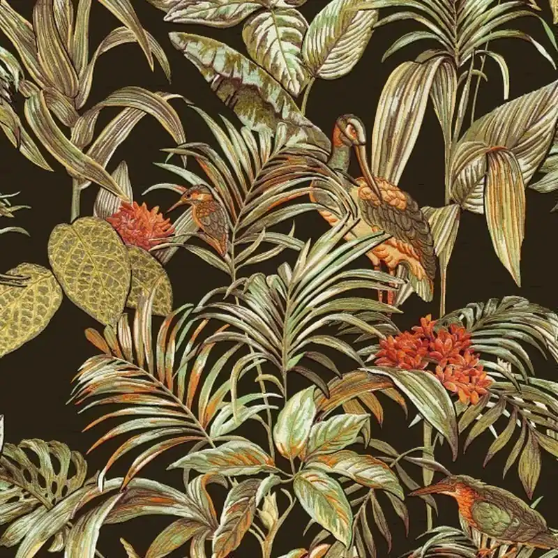 DesignID Embellish DE120015 papier peint intissé floral 0.53 m x 10.05 m vert Achat Immédiat