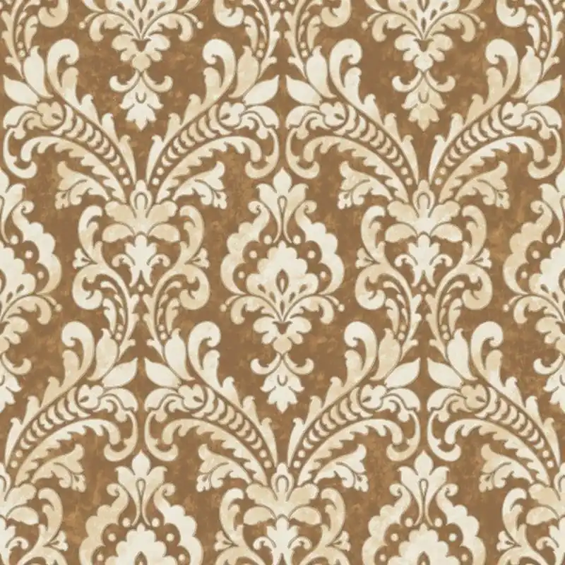 DesignID Verde 2 VD219173 papier peint intissé baroque 0.53 m x 10.05 m marron Offre Du Jour