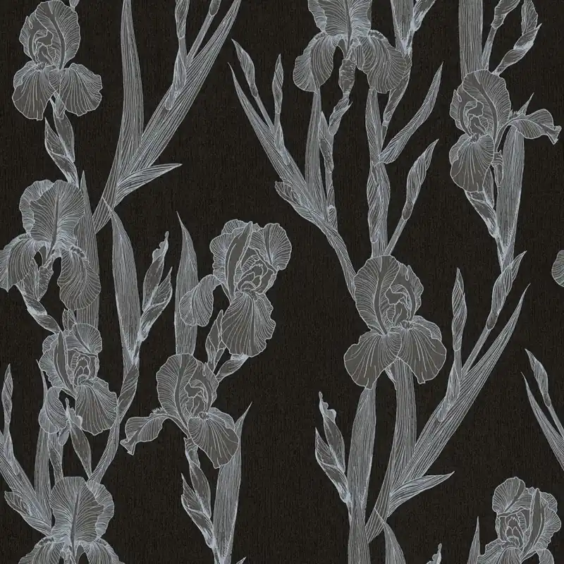 Réduction A.S. Creation Daniel Hechter 6 375262 papier peint intissé floral 0.53 m x 10.05 m noir