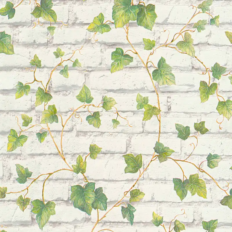Satisfait Ou Remboursé A.S. Creation Elements 319421 papier peint intissé pierre brique 0.53 m x 10.05 m vert