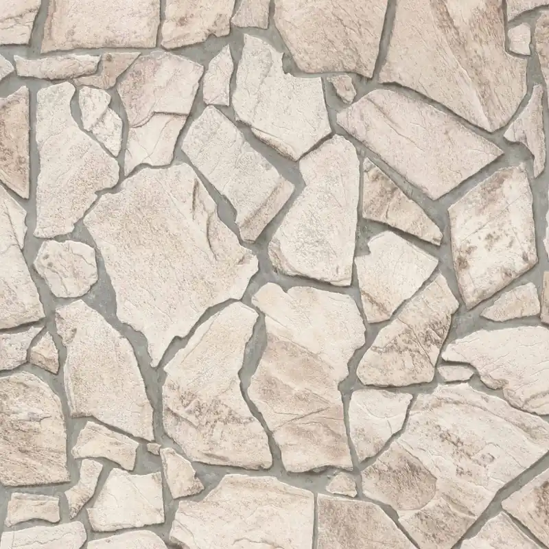 Bon Plan A.S. Creation Elements 927323 papier peint intissé pierre brique 0.53 m x 10.05 m beige