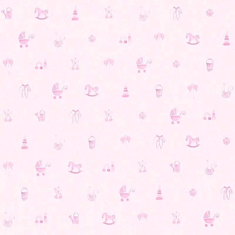A.S. Creation Little Stars 358541 papier peint intissé 3D 0.53 m x 10.05 m rose Meilleur Choix