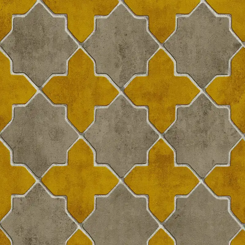 Achat Immédiat A.S. Creation New Walls 374212 papier peint intissé vintage 0.53 m x 10.05 m jaune