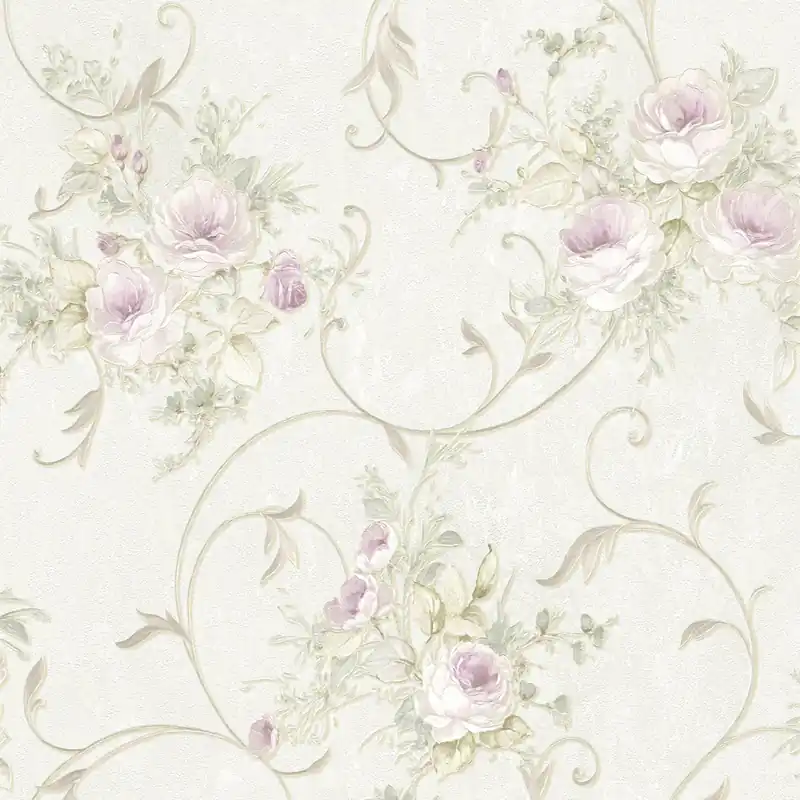 A.S. Creation Romantico 304202 papier peint intissé floral 0.53 m x 10.05 m écru Bon Marché