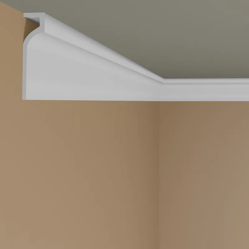 Elite Decor Corniche P895 polyuréthane 130 x 31.6 x 2000 mm Moulure de plafond en polystyrène Blanc Offre Limitée