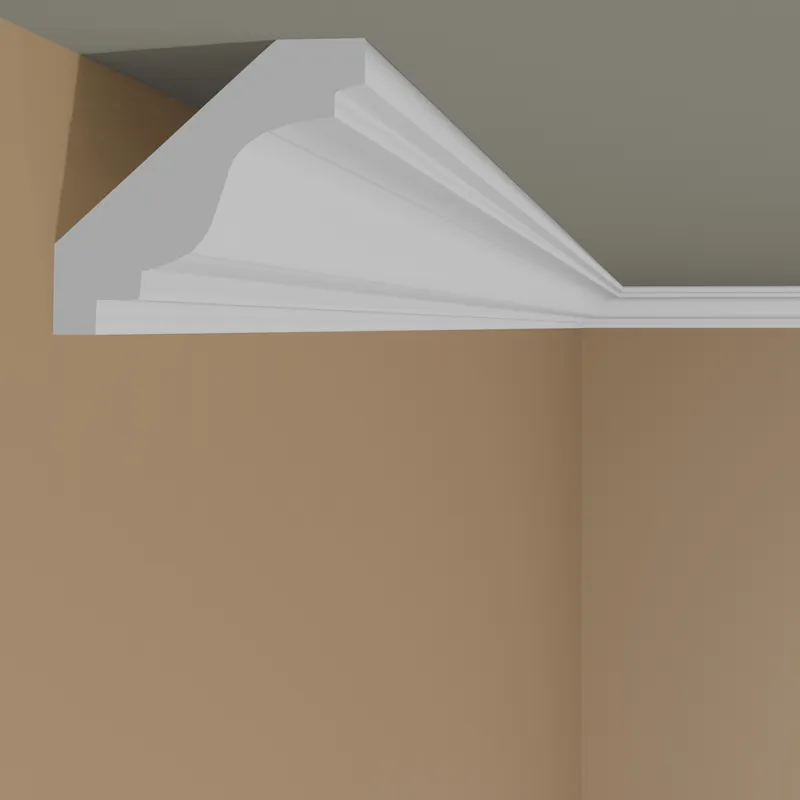 Petit Prix Elite Decor Angle extérieur "P829" Polyuréthane 38 x 40 x 200 mm Blanc Angle pour moulures