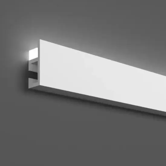 Elite Decor Stuckleiste KH903 Polyurethan 22 x 48 x 2000 mm Styropor Deckenleiste Weiß Meilleur Choix
