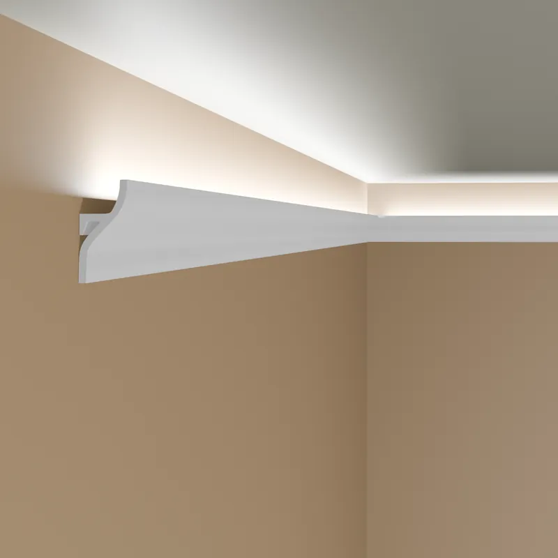Expédition Rapide Elite Decor Stuckleiste KH906 Polyurethan 24 x 52 x 2000 mm Styropor Deckenleiste Weiß