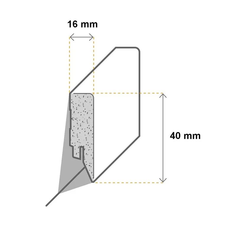 PROVISTON Angle intérieur ou extérieur Plinthe blanche 16 x 40mm blanc Profilé angulaire MDF Paiement Sécurisé