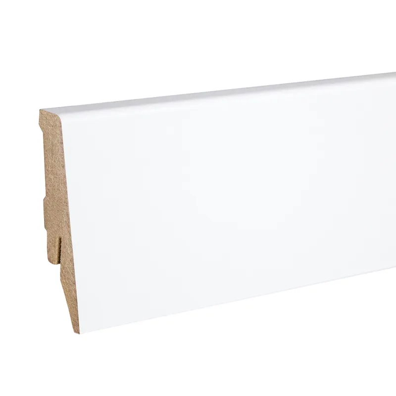 Super Prix PROVISTON plinthe carrée mélaminé blanc 18 x 58mm plinthe MDF plinthe clipsable clip