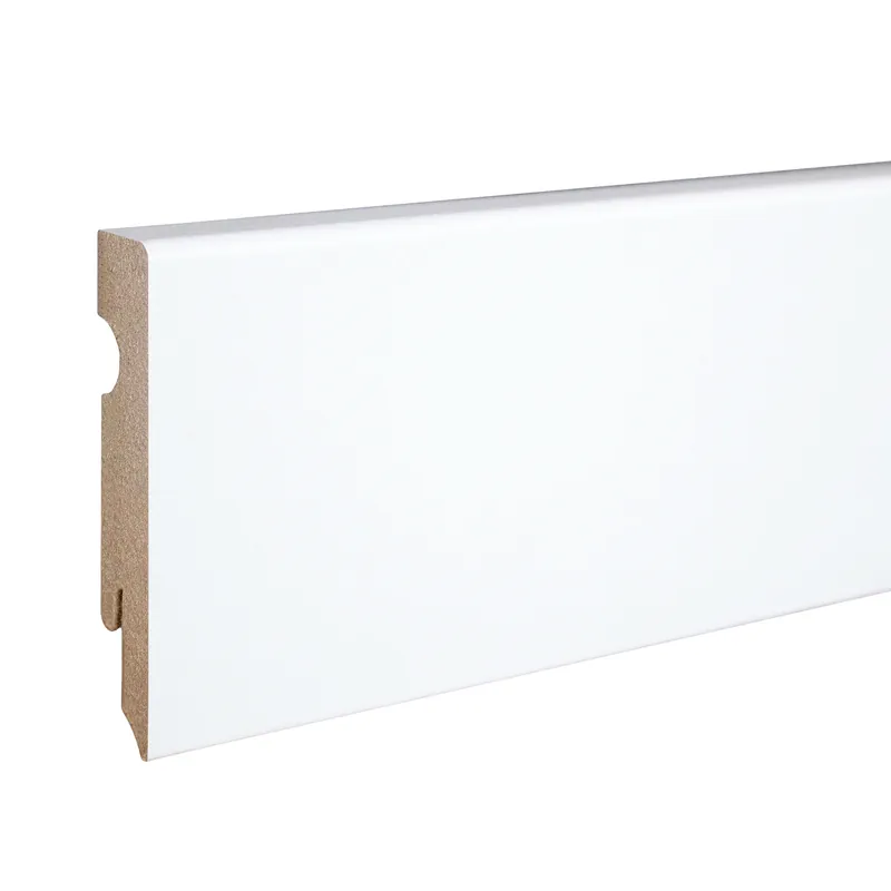 Paiement Sécurisé PROVISTON plinthe carrée plinthe plate 15 x 80mm MDF blanc plinthe mélaminée moderne