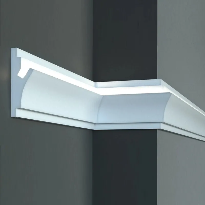 Elite Decor Angle extérieur "KD402" XPS 150 x 55 x 200 mm Blanc Angle de moulure Remise