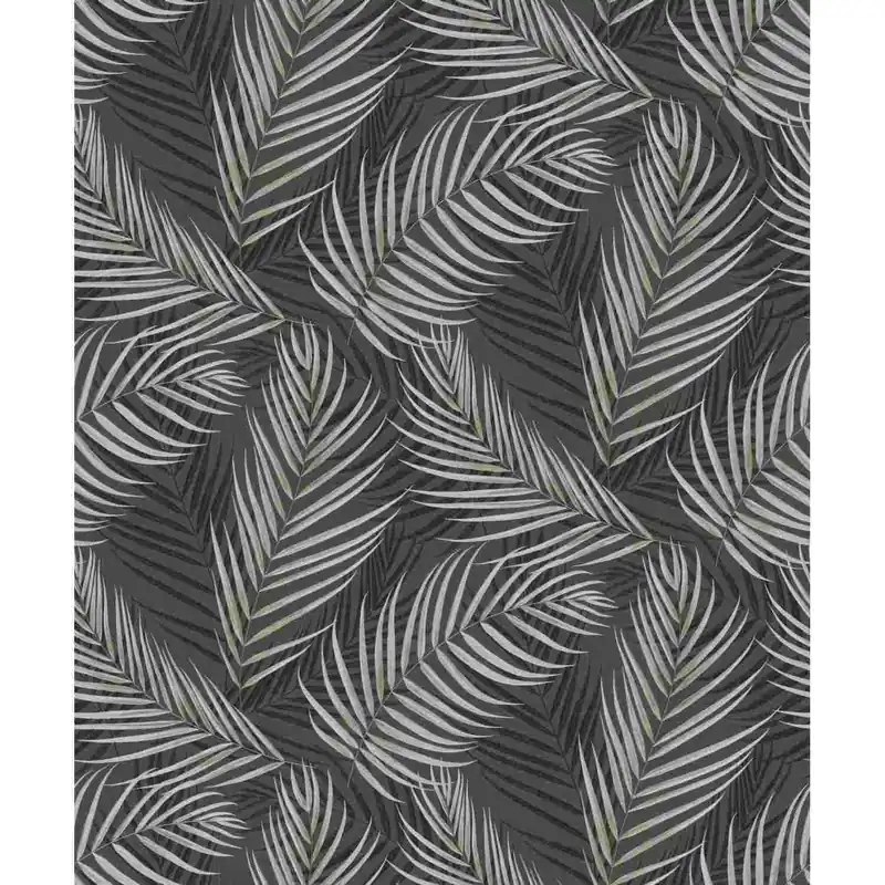 Offre Exclusive Erismann Fashion for Walls 3 1022115 Papier peint intissé Fleurs 0.53 m x 10.05 m Noir