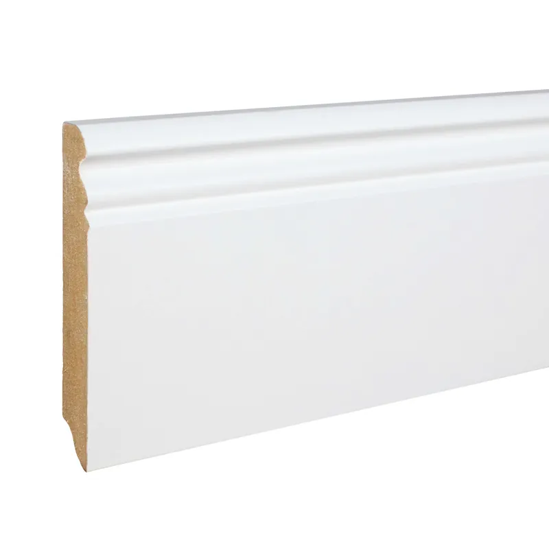 Nouveauté Plinthe moulurée 19 x 96 x 2500 mm MDF revêtu blanc plinthe Style Louis XVI PROVISTON