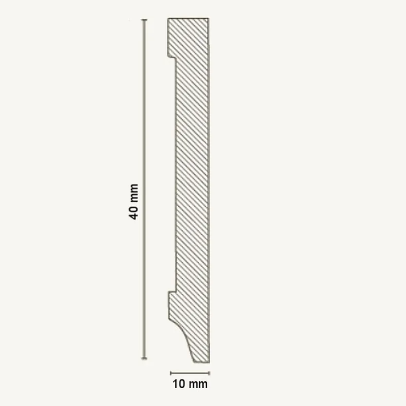 Expédié Aujourd'hui Angle intérieur ou extérieur Pour Plinthe Arêtes Vives 10 x 40 mm MDF revêtu Blanc PROVISTON