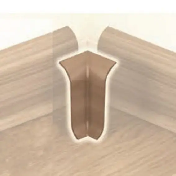 Meilleure Vente Angle intérieur ou extérieur Pour Plinthe Arêtes Vives 10 x 58 mm MDF revêtu Blanc PROVISTON