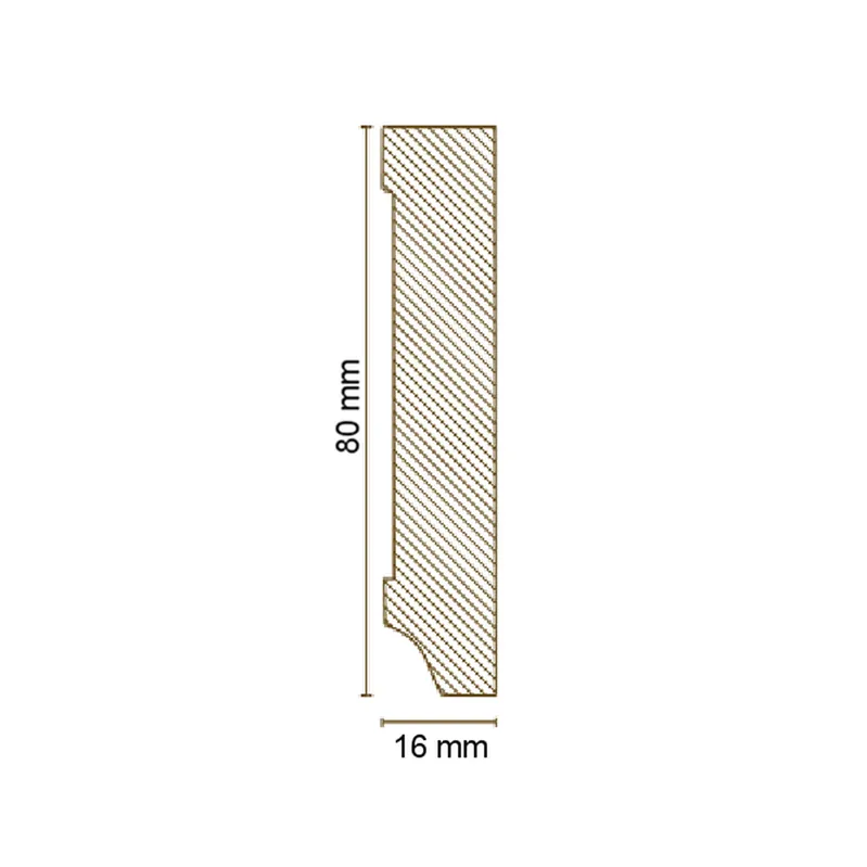 Angle intérieur ou extérieur Pour Plinthe Arêtes Vives 16 x 80 mm MDF revêtu Blanc PROVISTON Paiement Sécurisé