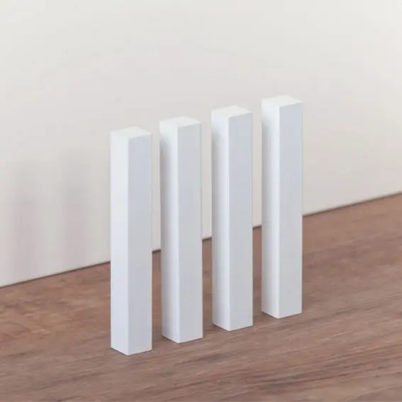 Jonctions universelles Bloc Blanc 15 x 15 x 118 mm Lot de 4 angles universels intérieurs extérieurs en bois PROVISTON Prix Promo