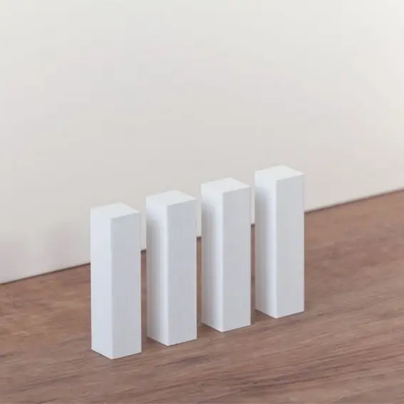 Super Prix Jonctions universelles Bloc Blanc 18 x 18 x 118 mm Lot de 4 angles universels intérieurs extérieurs en bois PROVISTON