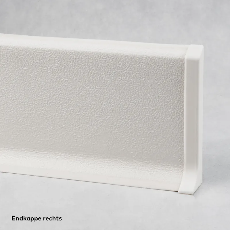 Paiement Sécurisé Embout à droite pour plinthe "Rimini" PVC expansé rigide Blanc PVC 12.8 x 60 mm PROVISTON