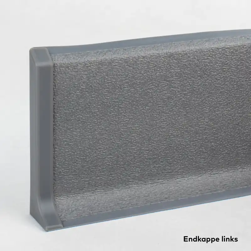 Embouts à gauche pour plinthe "Rimini" PVC 12.8 x 60 mm gris PROVISTON Promotion