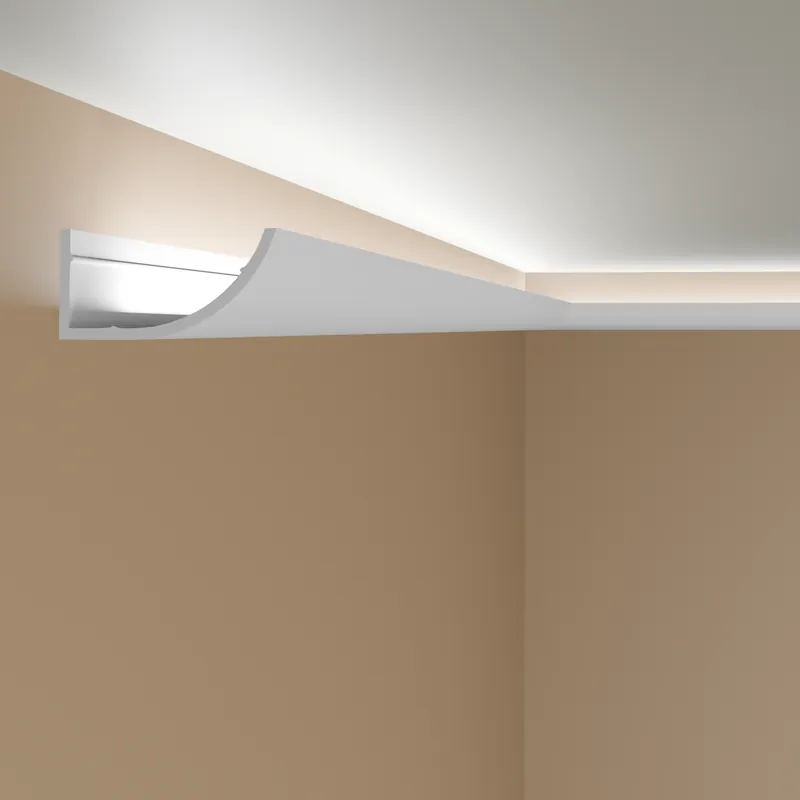 PROVISTON Barre lumineuse LED "NE362" 86 x 172 x 2000 mm Blanc Moulure de plafond Moulure en stuc Promotion Saisonnière
