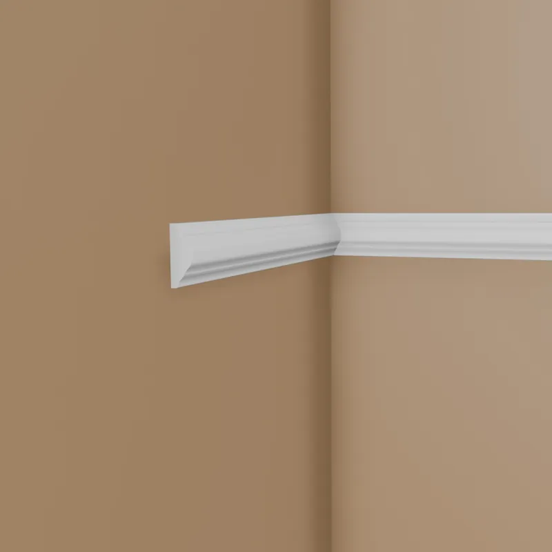 PROVISTON Cimaise décorative "NE003" 10 x 22 x 2000 mm Blanc Moulure murale Décoration Haute qualité Meilleure Vente
