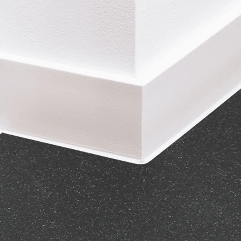 Angle extérieur pour plinthe PVC Plinthe Velletri 80 x 17 mm lèvre souple teintée dans la masse brossé blanc Paiement Sécurisé