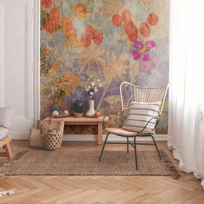 A.S. Creation Papiers peints photo The Wall 382641 Un motif par rouleau Floraux coloré Livraison Express