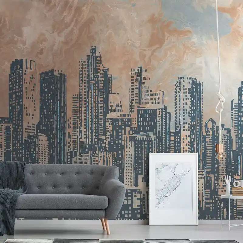 A.S. Creation Papiers peints photo The Wall II 393331 Un motif par rouleau Architecture orange Petit Prix