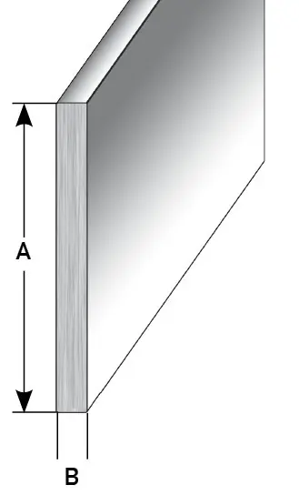Auer Plinthe en inox Barre plate Profilé de construction Largeur 40 - 100 mm Prix Cassé