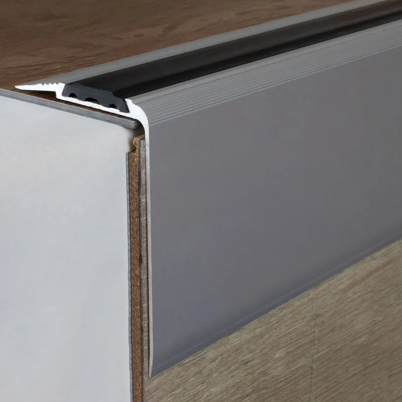 Populaire Nez de marche cornière 80 mm x 58 mm aluminium anodisé