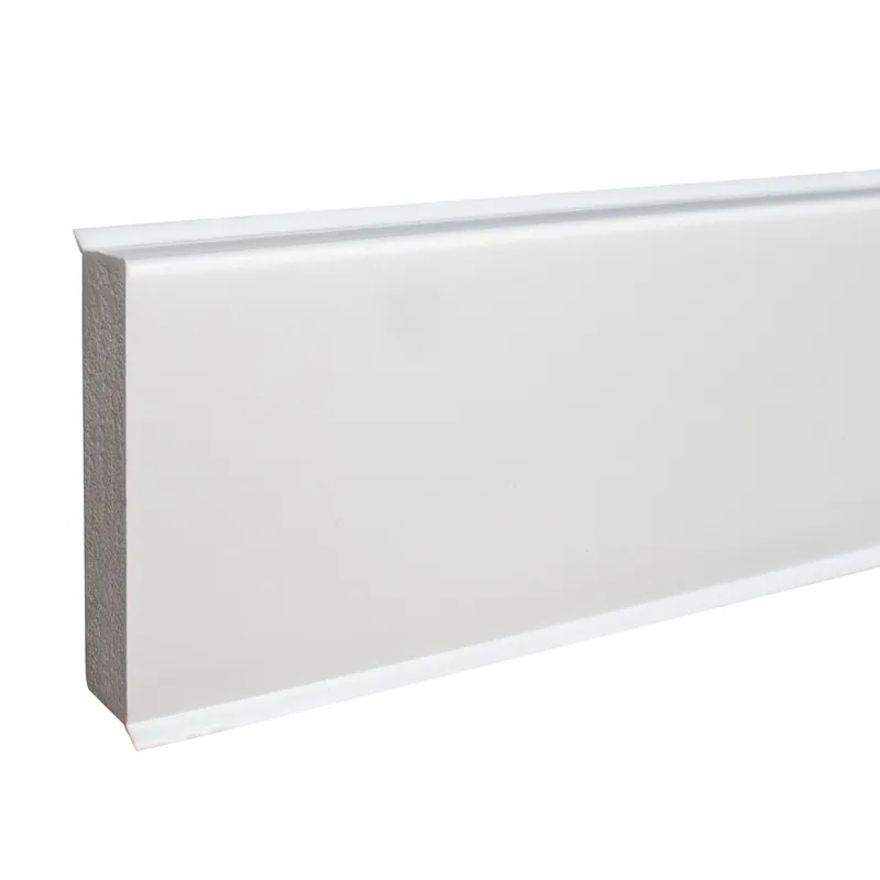 Seulement Aujourd'hui Plinthe en PVC mousse rigide Monopoli 60 x 12 mm lisse couleurs diff.
