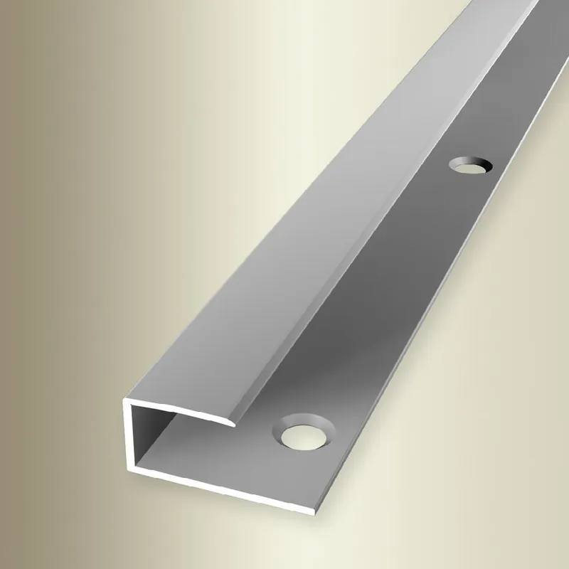 Dernier Modèle PROVISTON Profil d‘arrêt Largeur 23 mm Longueur 2700 mm Alu anodisé Lisse Percé